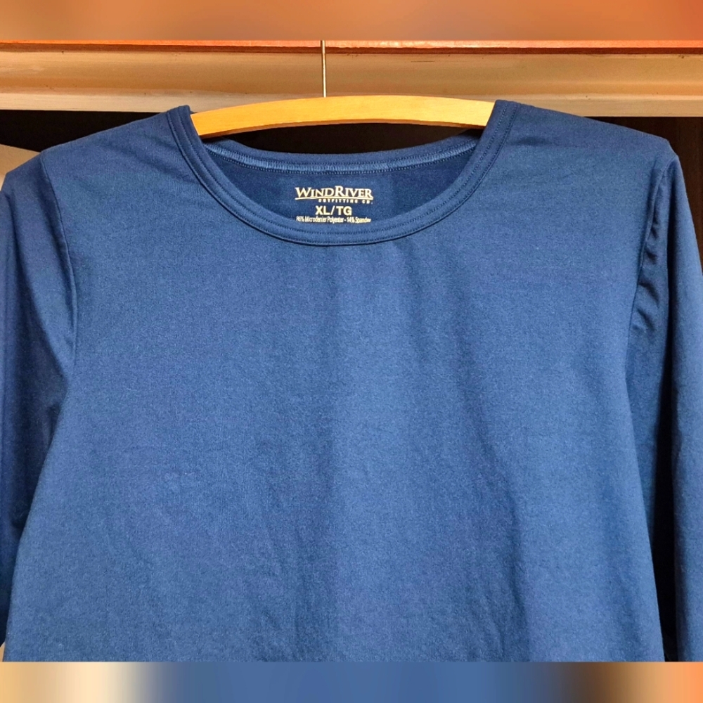 WindRiver Blue Long Sleeve Sun Shirt